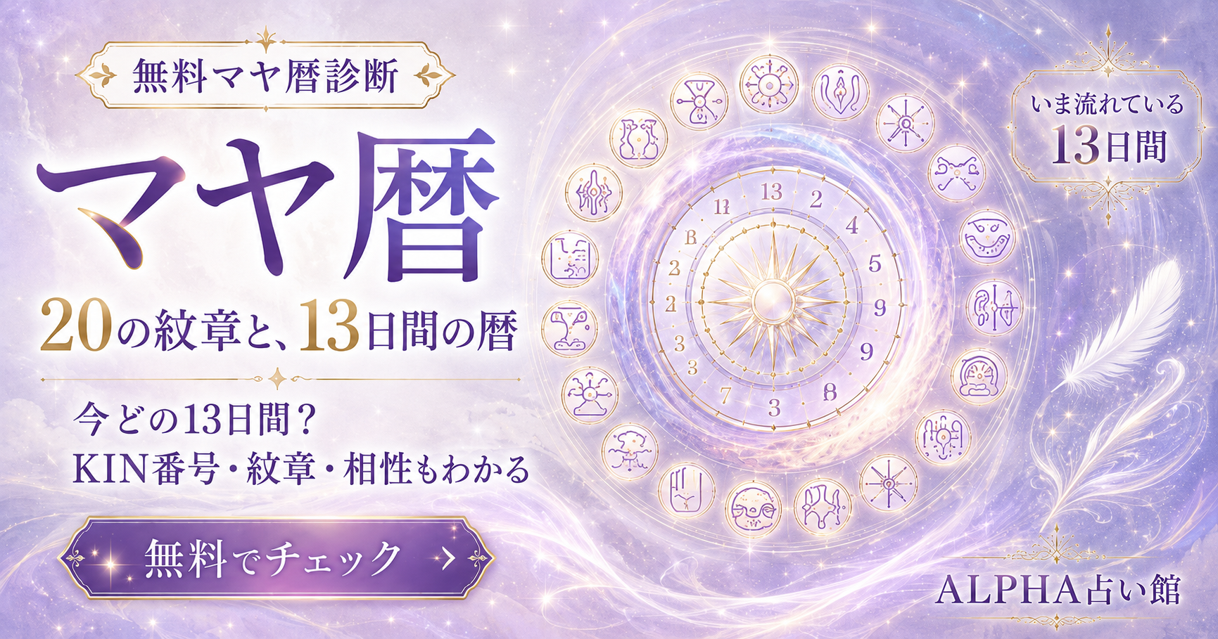 マヤ暦 20の紋章と13日間の暦