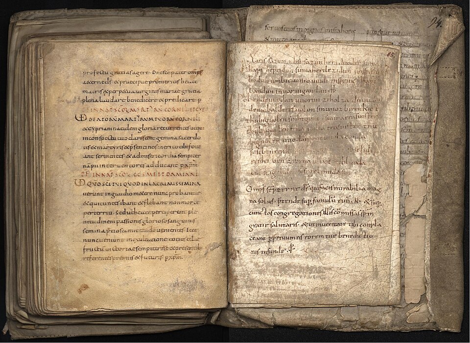 メルゼブルクの呪文が書かれた10世紀の写本