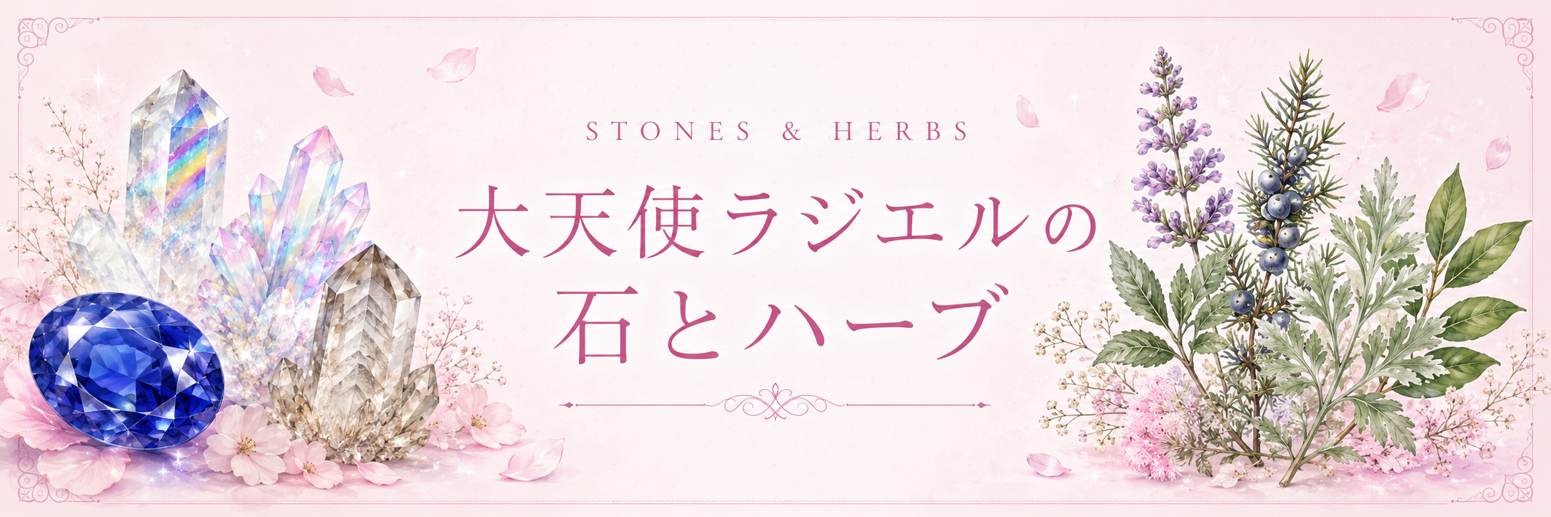 大天使ラジエルの石とハーブ