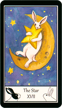 うさぎのタロット 星（The Star）