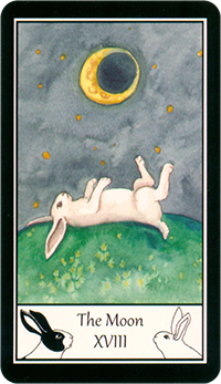 うさぎのタロット 月（The Moon）