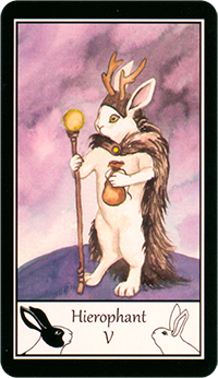 うさぎのタロット 教皇（The Hierophant）